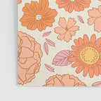 Vintage hand drawn flower art pattern Poster Gallery Image 3