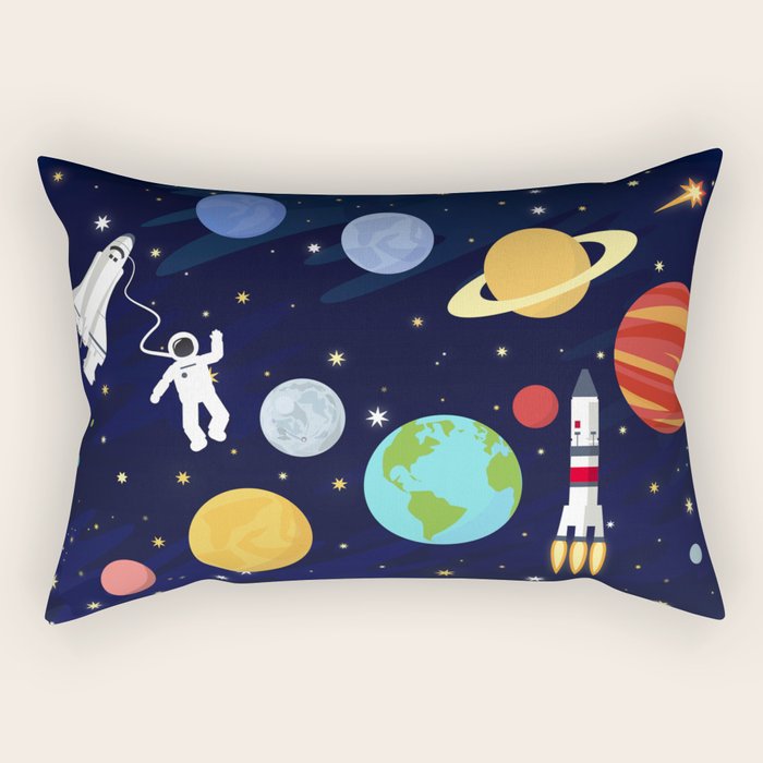 In space Rectangular Pillow Gallery Image 1