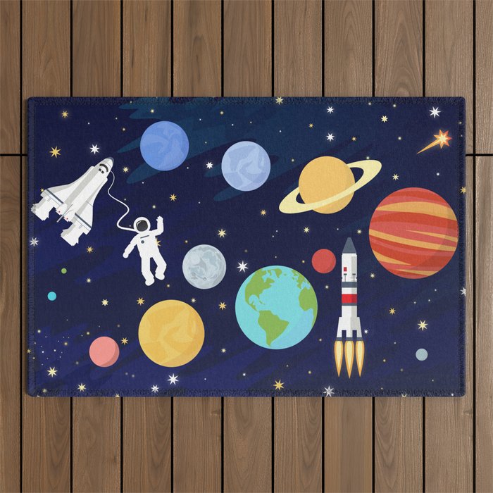 In space Outdoor Rug Gallery Image 1