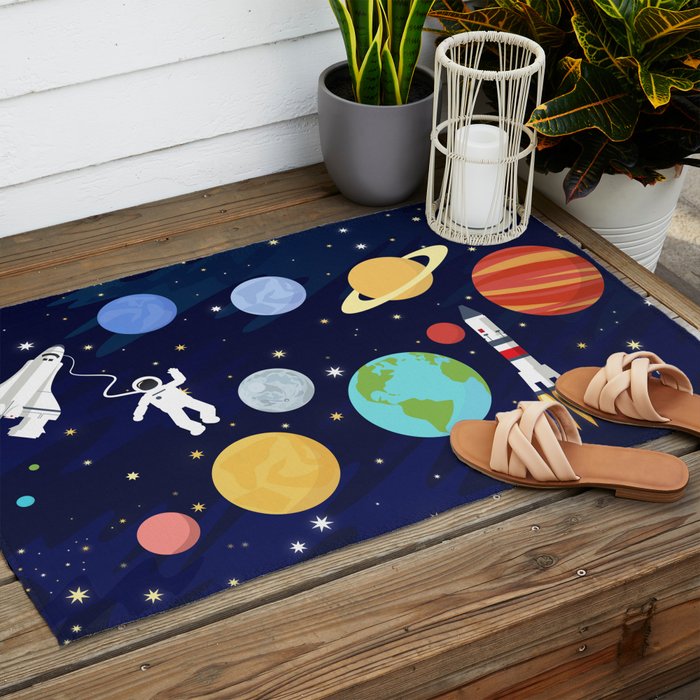 In space Outdoor Rug Gallery Image 2