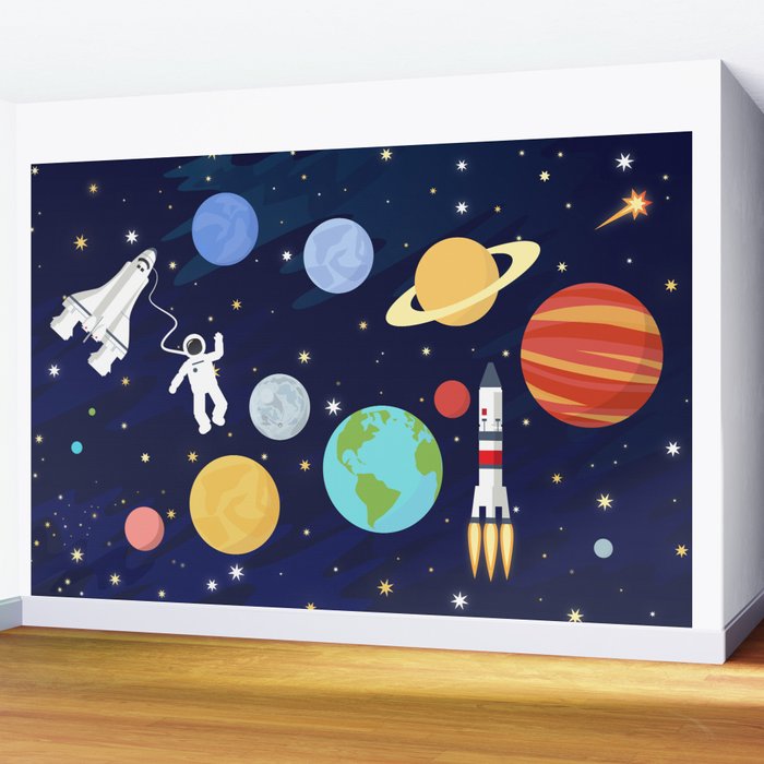 In space Wall Mural Gallery Image 2