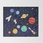 In space Throw Blanket Gallery Image 2