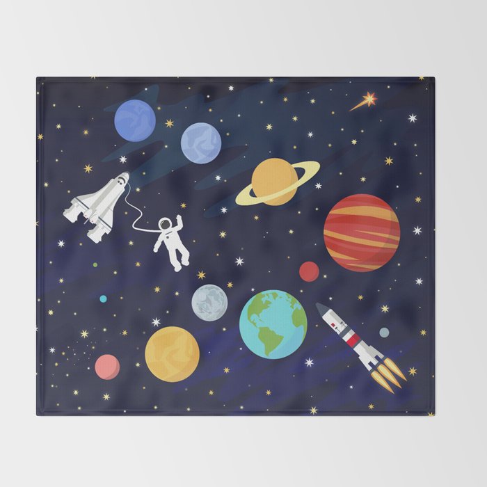 In space Throw Blanket Gallery Image 2