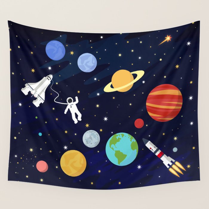 In space Wall Tapestry Gallery Image 4
