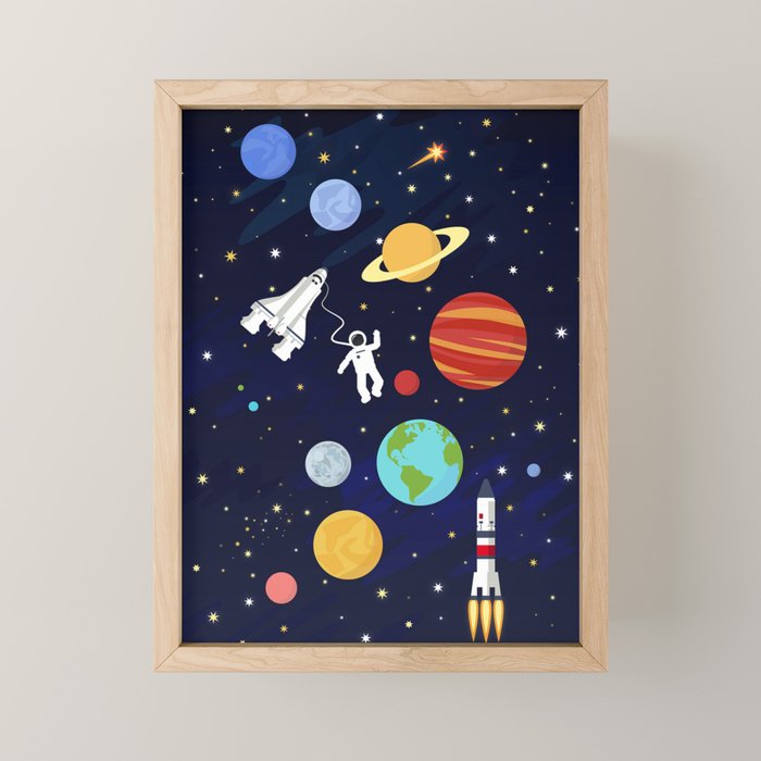 In space Mini Art Print Gallery Image 1