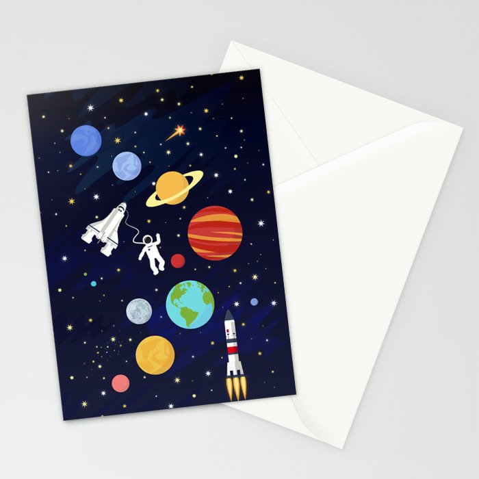 In space Stationery Card Gallery Image 2