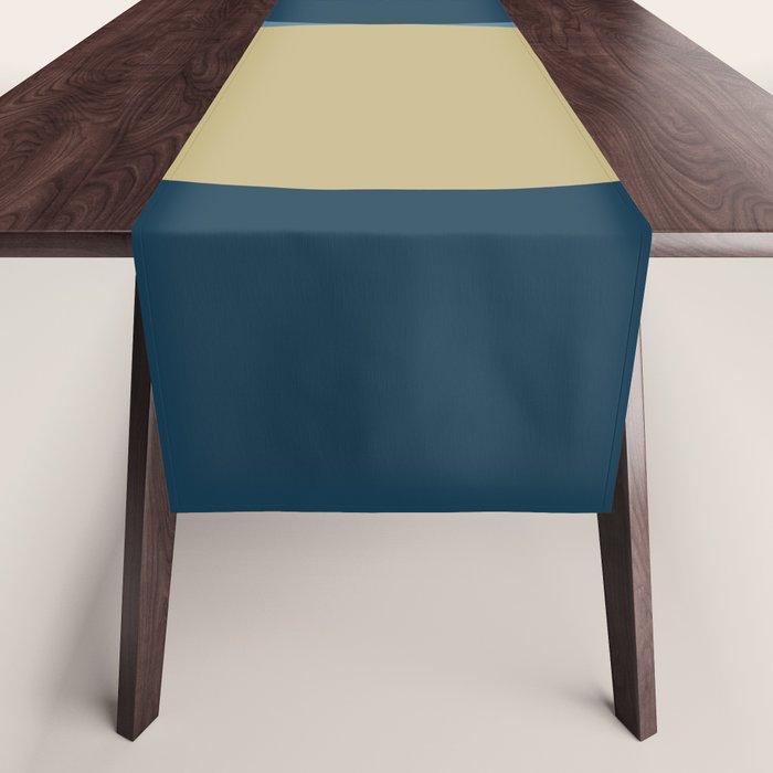 Rise of the Sun - Yellow, Blue, Geometric Art Table Runner Gallery Image 1