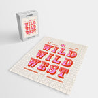 Wild Wild West Cowboy Typography Jigsaw Puzzle Gallery Image 2