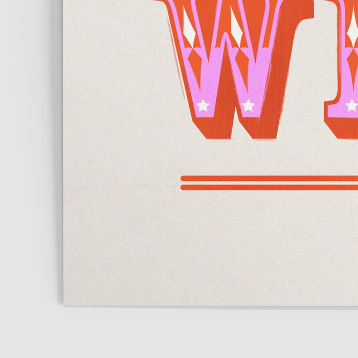 Wild Wild West Cowboy Typography Poster Gallery Image 3