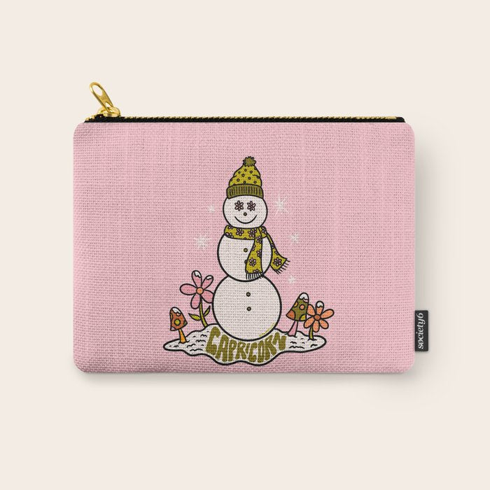 Capricorn Snowman Carry All Pouch Gallery Image 1