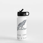 I Just Cawed To Say I Love You Water Bottle Gallery Image 1