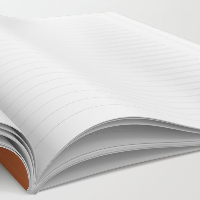 Clay Solid Deep Rich Rust Terracotta Colour Notebook Gallery Image 2
