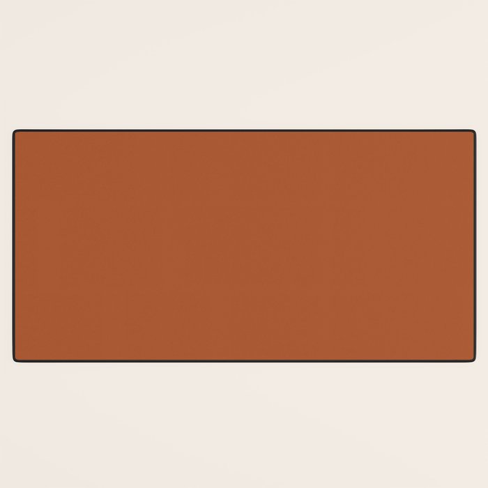 Clay Solid Deep Rich Rust Terracotta Colour Desk Mat Gallery Image 3