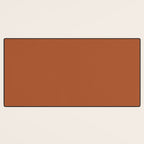 Clay Solid Deep Rich Rust Terracotta Colour Desk Mat Gallery Image 3