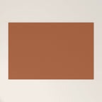 Clay Solid Deep Rich Rust Terracotta Colour Welcome Mat Gallery Image 1