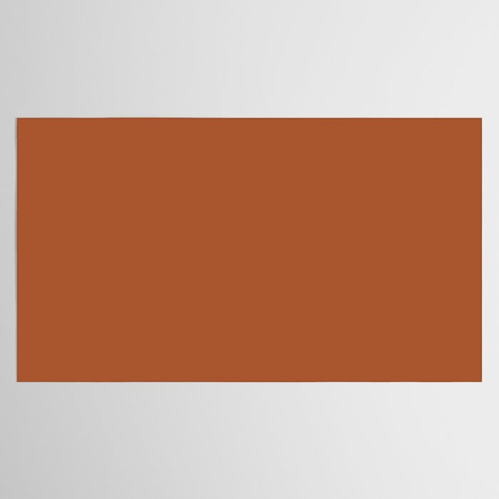 Clay Solid Deep Rich Rust Terracotta Colour Tablecloth Gallery Image 2