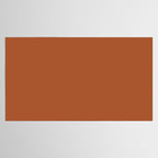 Clay Solid Deep Rich Rust Terracotta Colour Tablecloth Gallery Image 2
