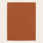 Clay Solid Deep Rich Rust Terracotta Colour Poster Gallery Image 4