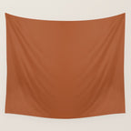 Clay Solid Deep Rich Rust Terracotta Colour Wall Tapestry Gallery Image 4