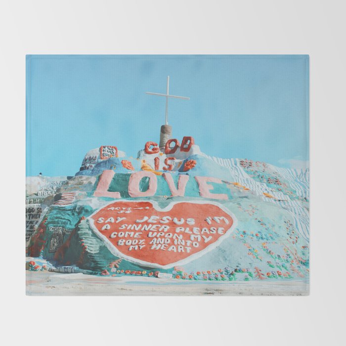 Salvation Mountain Throw Blanket Gallery Image 2
