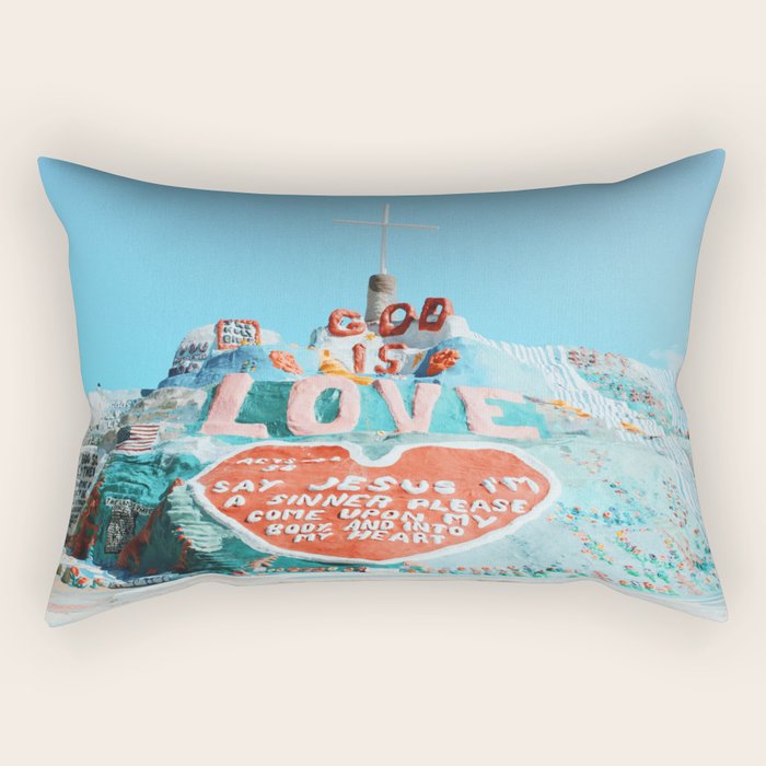 Salvation Mountain Rectangular Pillow Gallery Image 1