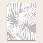 Palm Tree Fronds White on Soft Grey Hawaii Tropical Décor Notebook Gallery Image 4