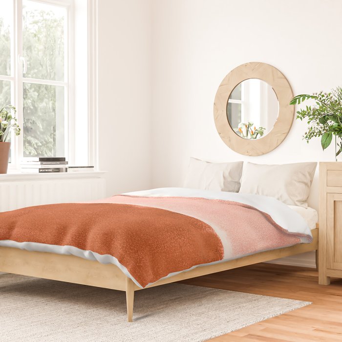 colorfields pink orange Duvet Cover Gallery Image 2