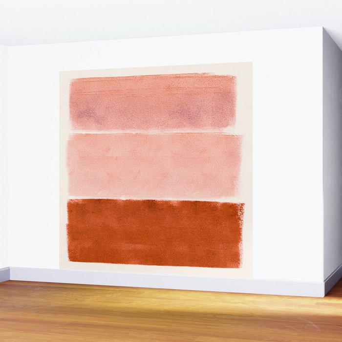 colorfields pink orange Wall Mural Gallery Image 2