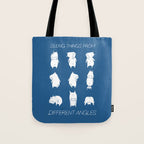 Seeing things from different angles Tote Bag Gallery Image 1