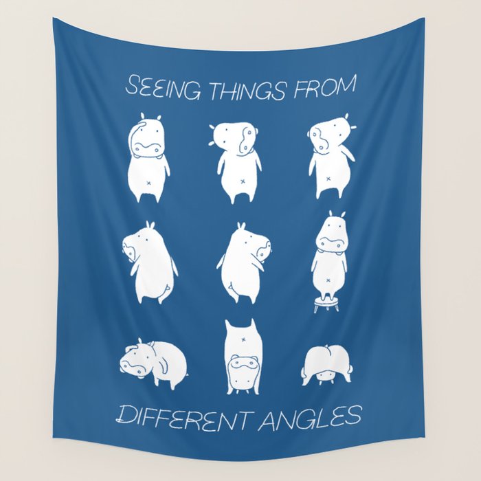 Seeing things from different angles Wall Tapestry Gallery Image 1
