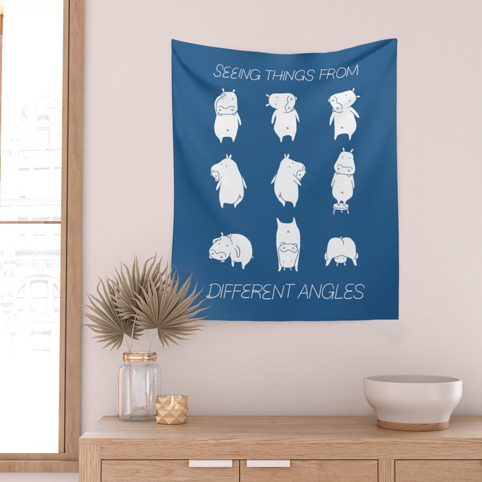 Seeing things from different angles Wall Tapestry Gallery Image 2