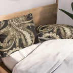 Octopsychedelia Sepia Pillow Sham Gallery Image 2