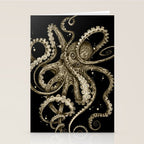 Octopsychedelia Sepia Stationery Card Gallery Image 2