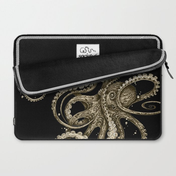 Octopsychedelia Sepia Laptop Sleeve Gallery Image 2