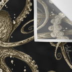 Octopsychedelia Sepia Wall Tapestry Gallery Image 3