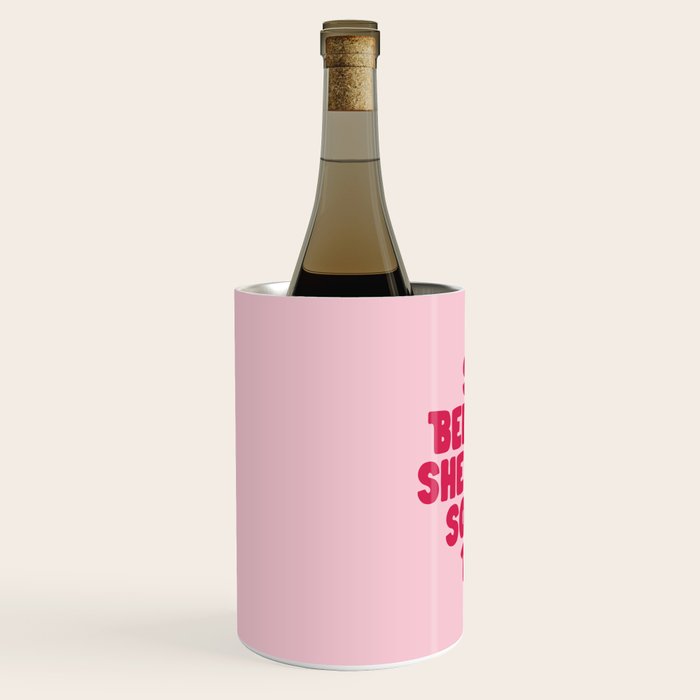 She Believed She Could So She Did in Pink Wine Chiller Gallery Image 2