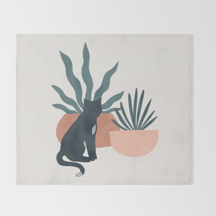 flora and fauna Throw Blanket Gallery Image 2