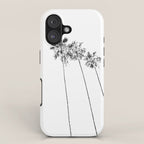 Minimal Black and White Palm Trees iPhone Case Gallery Image 1