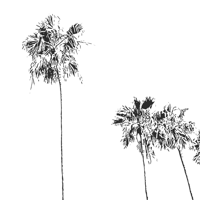Minimal Black and White Palm Trees Coffee Mug Gallery Image 2