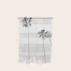Minimal Black and White Palm Trees Wall Hanging Gallery Image 1