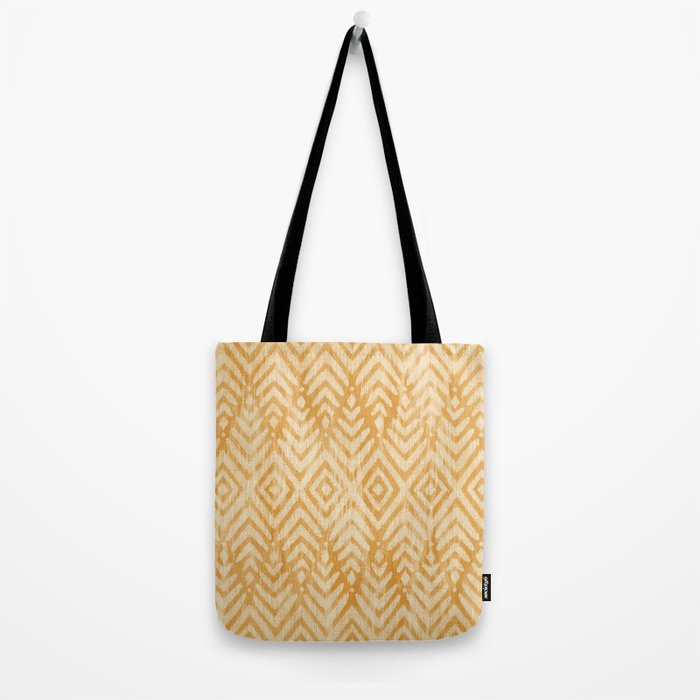 Feather Ikat - marigold and cream  Tote Bag Gallery Image 2