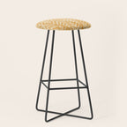 Feather Ikat - marigold and cream  Stool Gallery Image 1