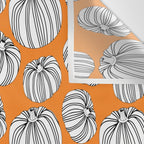 Autumn pumpkin vegetable art pattern Wall Tapestry Gallery Image 3