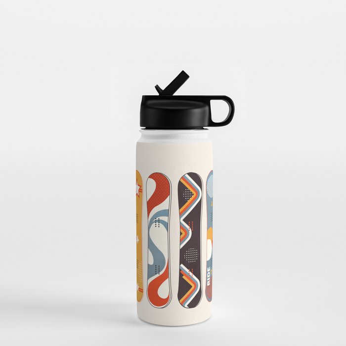 Retro Snowboards  Water Bottle Gallery Image 1