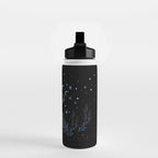 Deer in Winter Night Forest Water Bottle Gallery Image 2