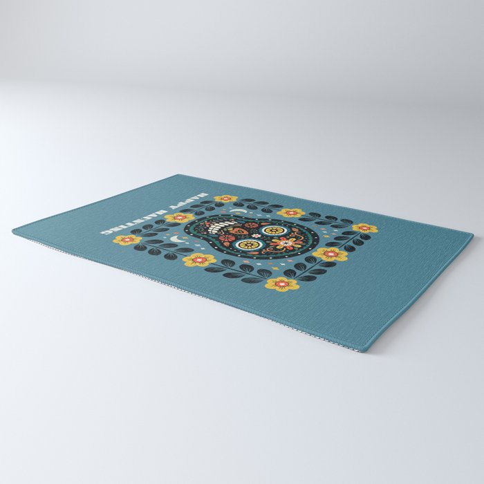 Happy Haunting | Day of Dead Skull Rug Gallery Image 3