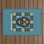 Happy Haunting | Day of Dead Skull Outdoor Rug Gallery Image 1