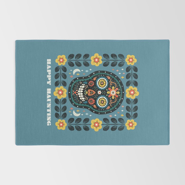 Happy Haunting | Day of Dead Skull Rug Gallery Image 2