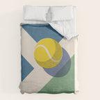 BALLS - Tennis - Hard Court - II b Duvet Cover Gallery Image 6