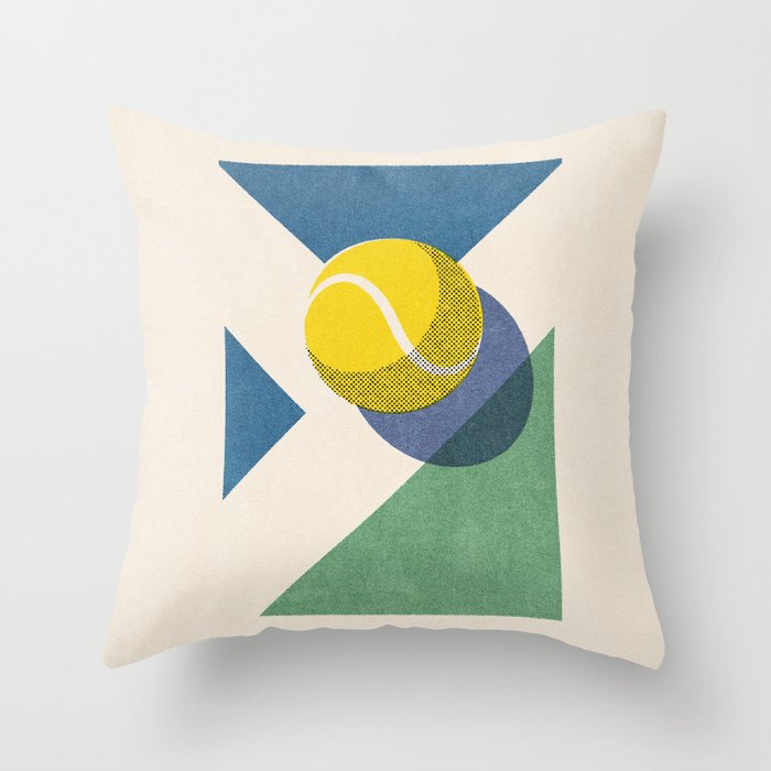BALLS - Tennis - Hard Court - II b Throw Pillow Gallery Image 1